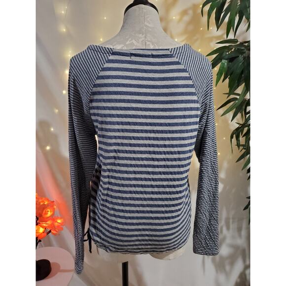 Fresh Produce Beachside Dana Pullover Sweatshirt Womens Size S Boat Neck Striped - Picture 4 of 10